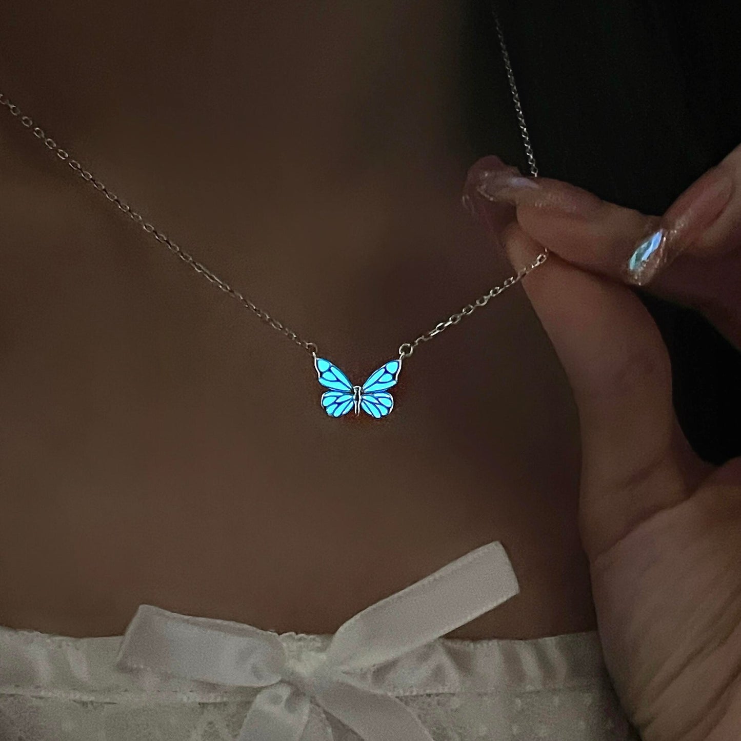 Collier - Papillon de minuit